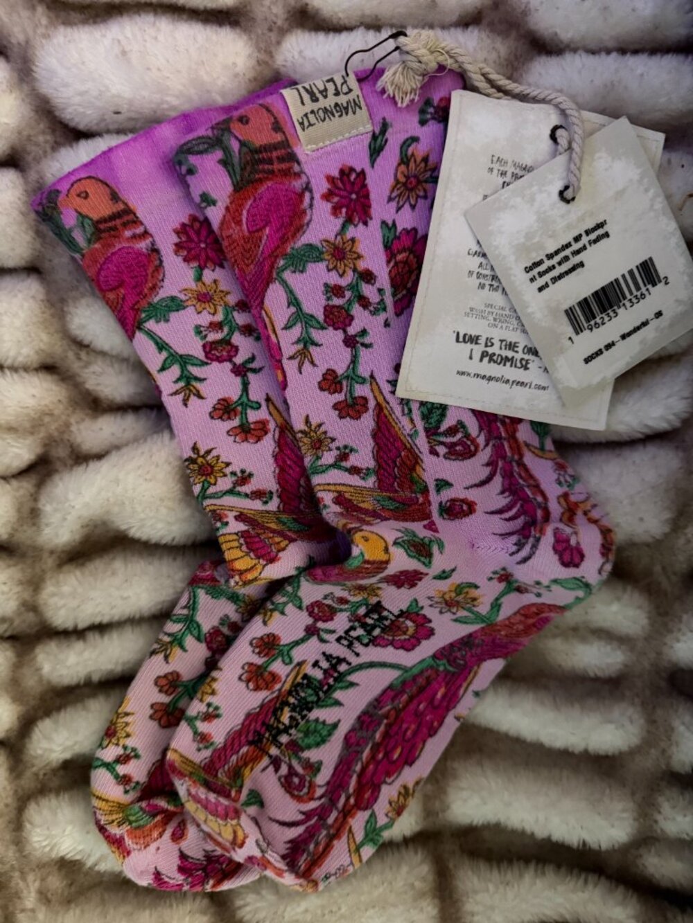 Magnolia Pearl Blockprint Socks